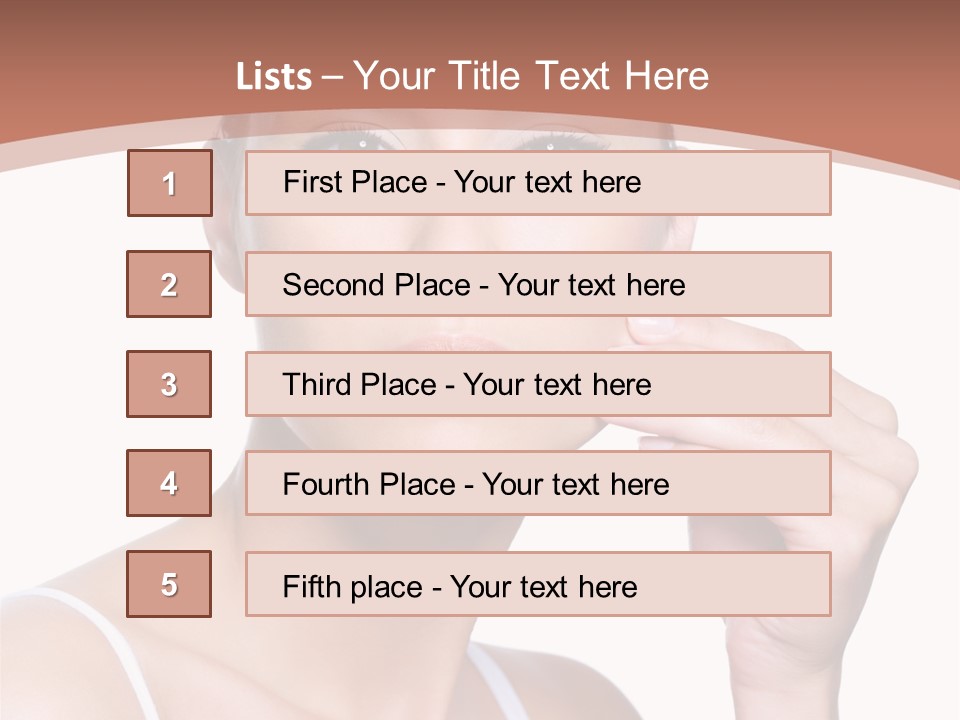 Pretty White Sensual PowerPoint Template