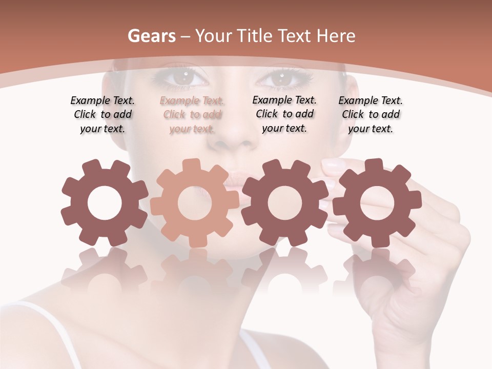 Pretty White Sensual PowerPoint Template