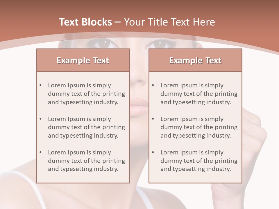 Pretty White Sensual PowerPoint Template