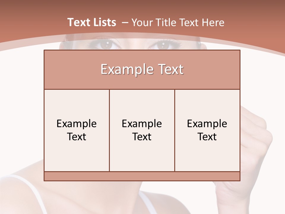 Pretty White Sensual PowerPoint Template