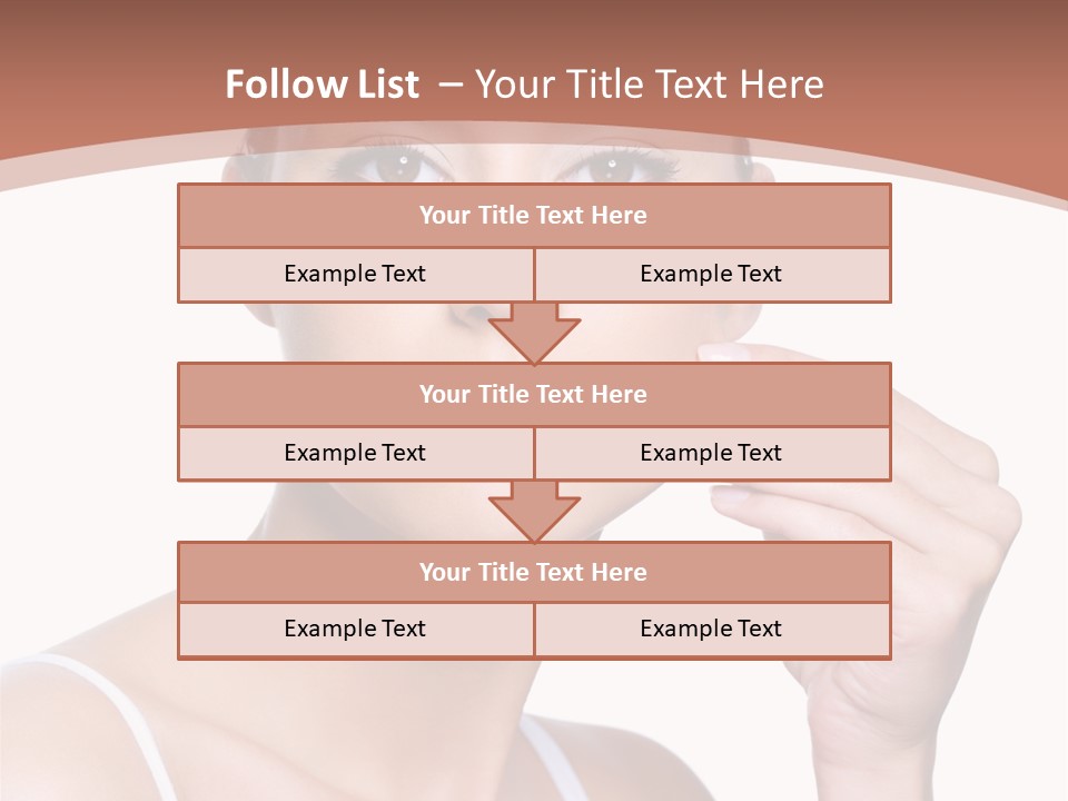 Pretty White Sensual PowerPoint Template