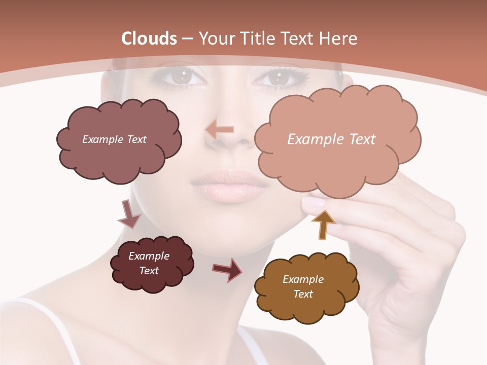 Pretty White Sensual PowerPoint Template