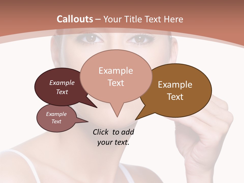 Pretty White Sensual PowerPoint Template