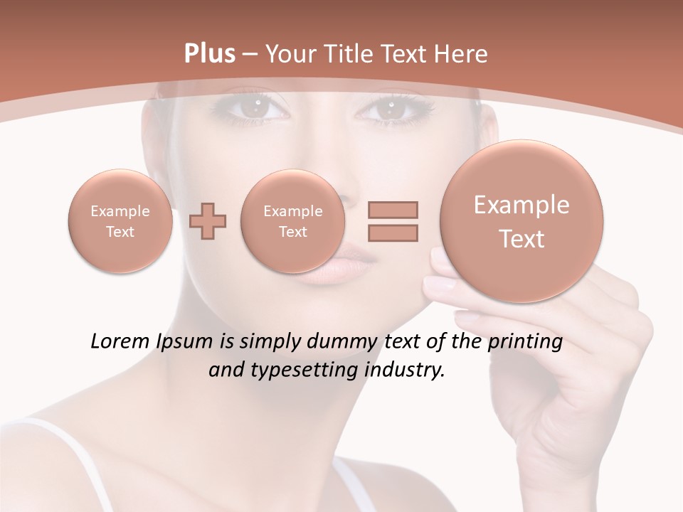 Pretty White Sensual PowerPoint Template