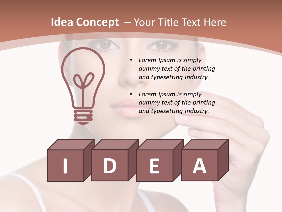 Pretty White Sensual PowerPoint Template