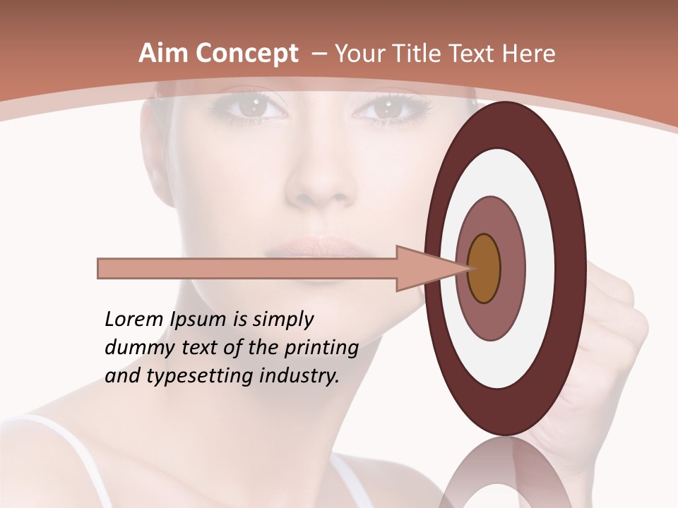 Pretty White Sensual PowerPoint Template