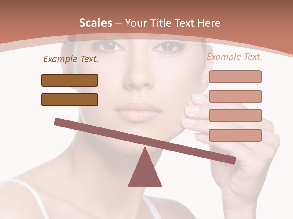 Pretty White Sensual PowerPoint Template