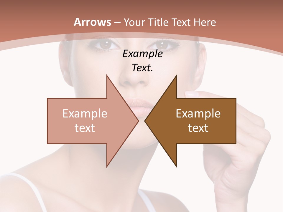 Pretty White Sensual PowerPoint Template