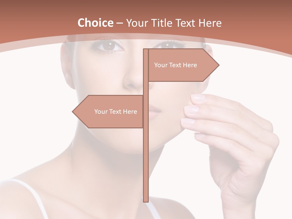 Pretty White Sensual PowerPoint Template