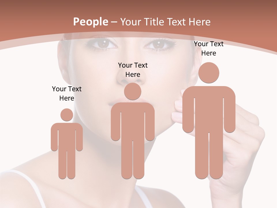Pretty White Sensual PowerPoint Template