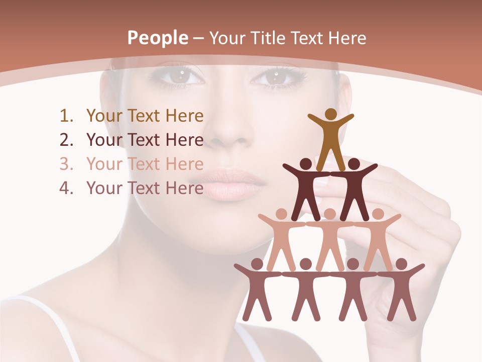 Pretty White Sensual PowerPoint Template