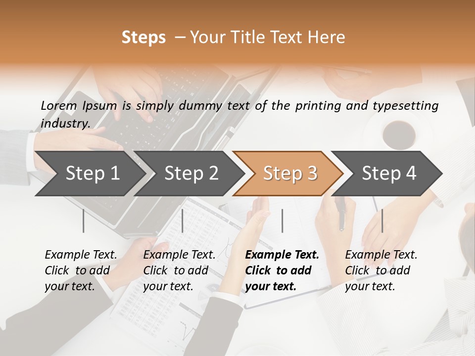 Female Holding Busy PowerPoint Template