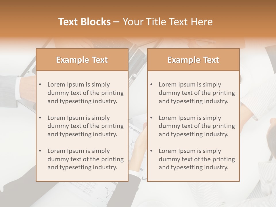 Female Holding Busy PowerPoint Template