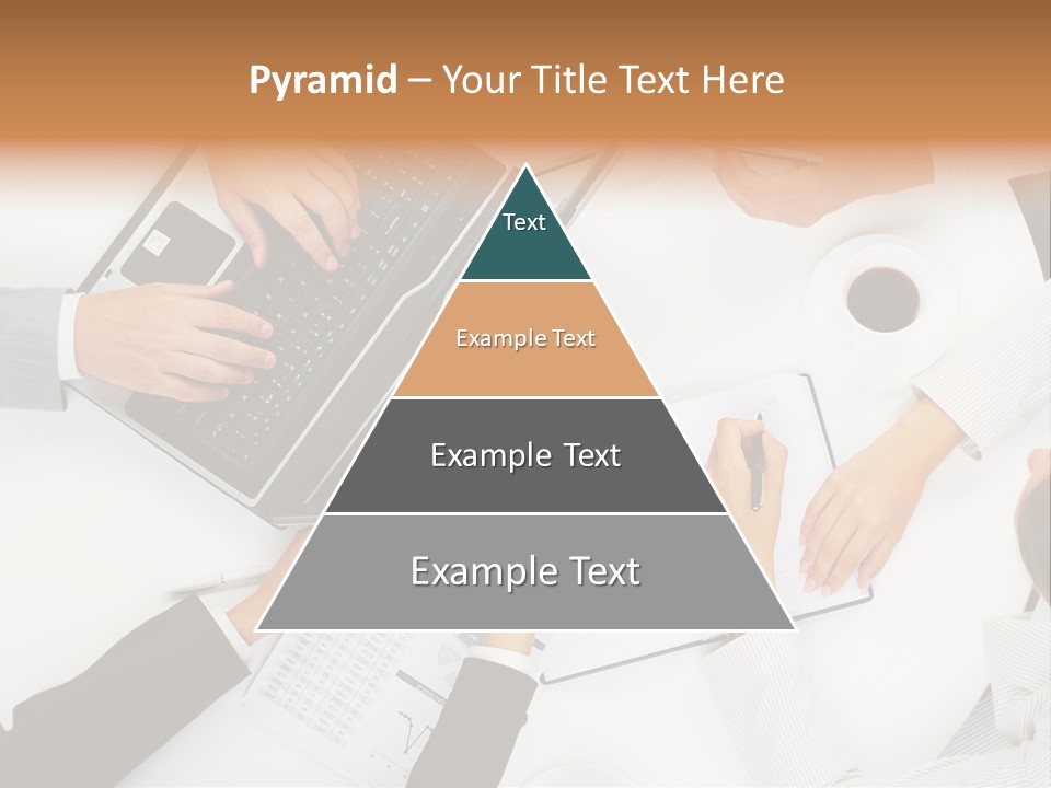 Female Holding Busy PowerPoint Template