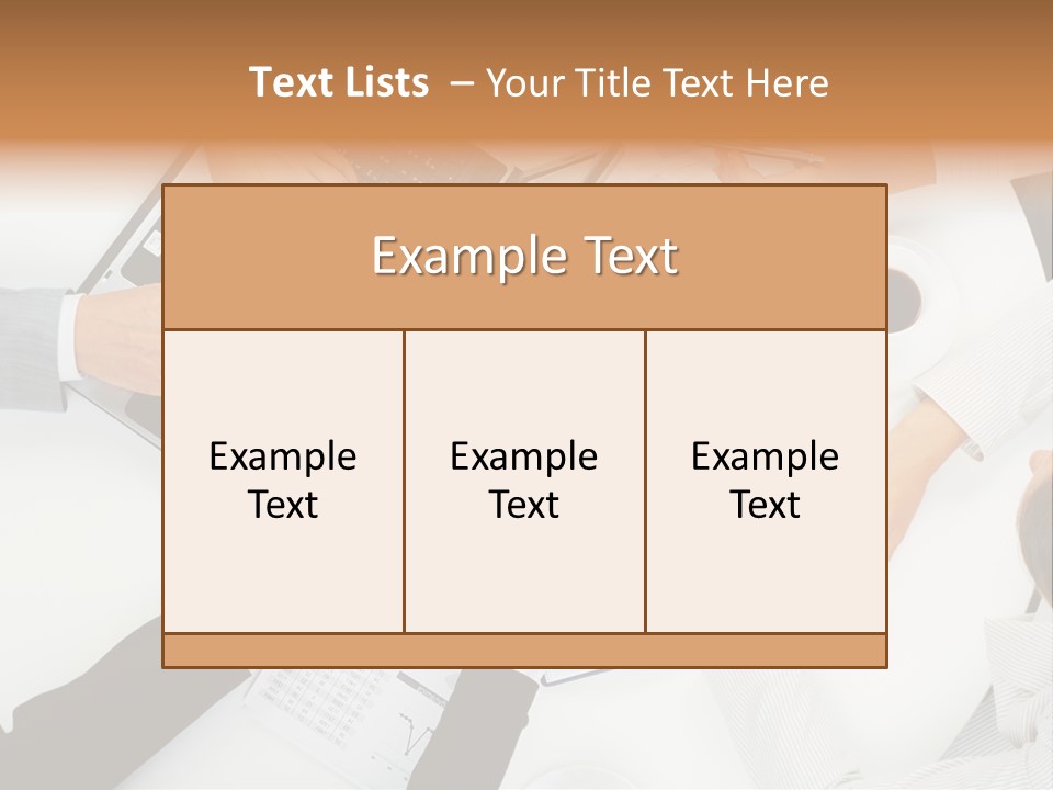 Female Holding Busy PowerPoint Template