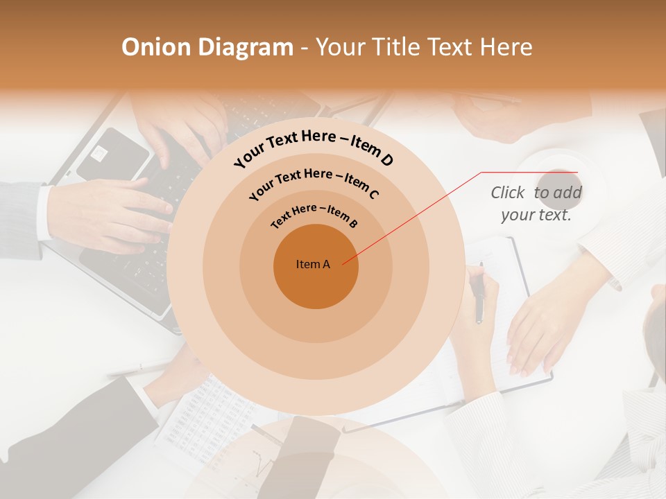 Female Holding Busy PowerPoint Template