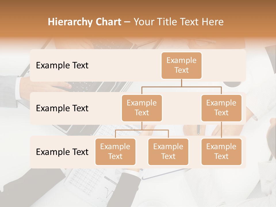Female Holding Busy PowerPoint Template
