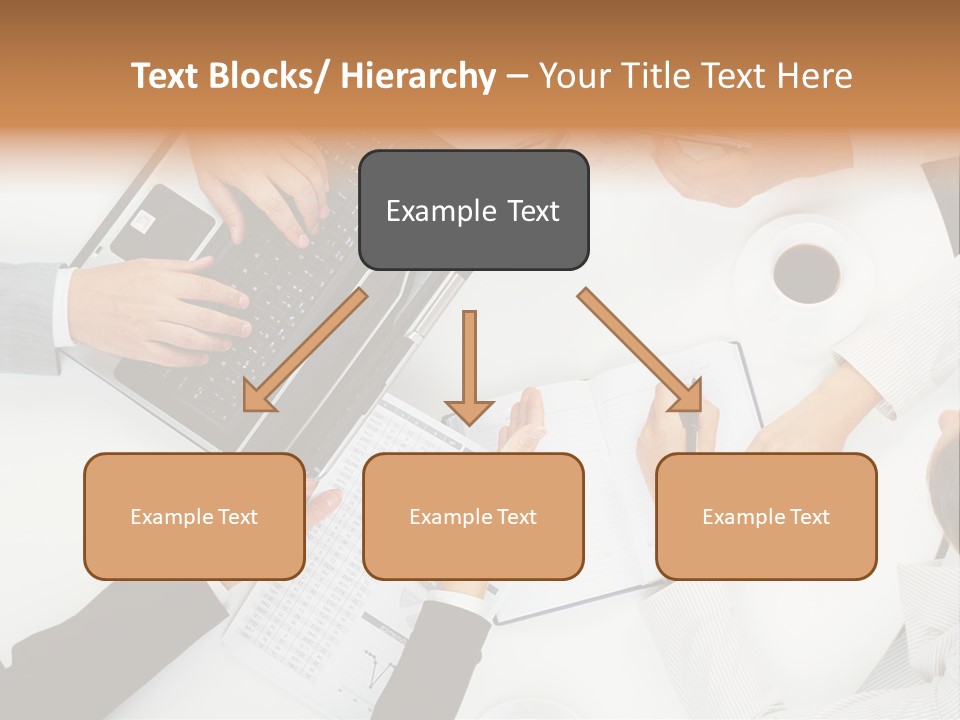 Female Holding Busy PowerPoint Template
