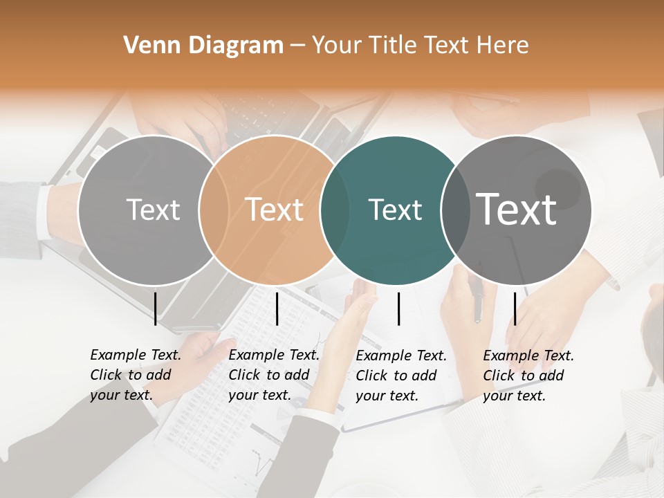 Female Holding Busy PowerPoint Template