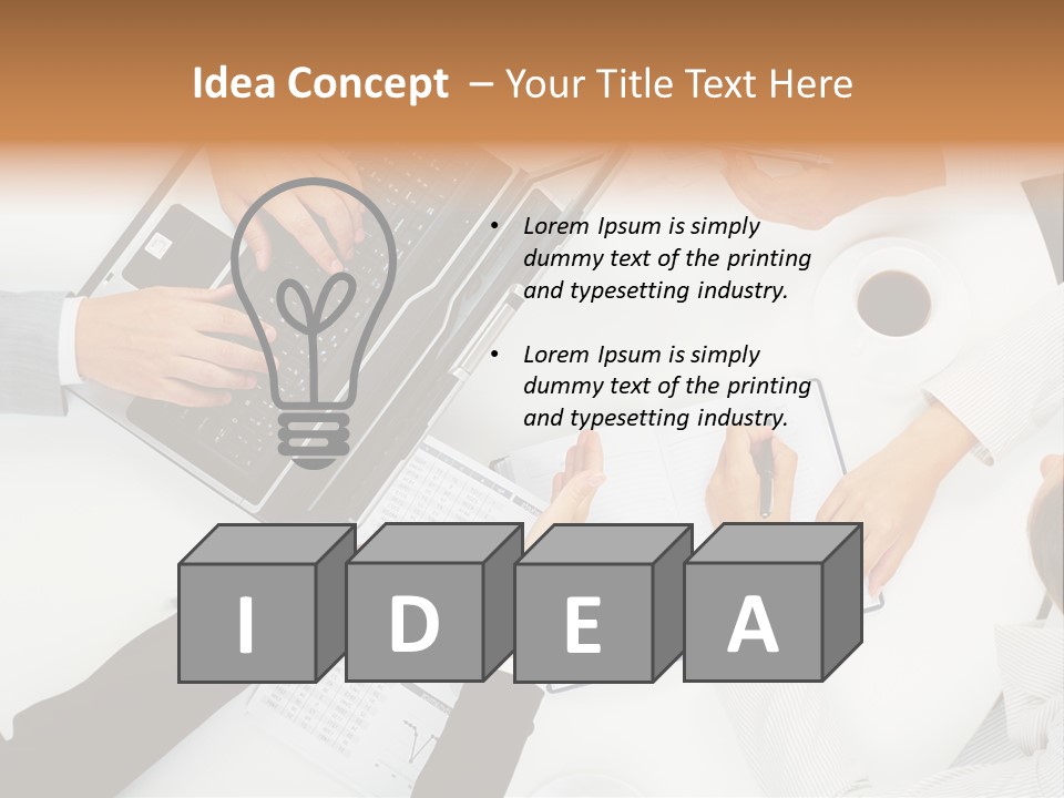 Female Holding Busy PowerPoint Template