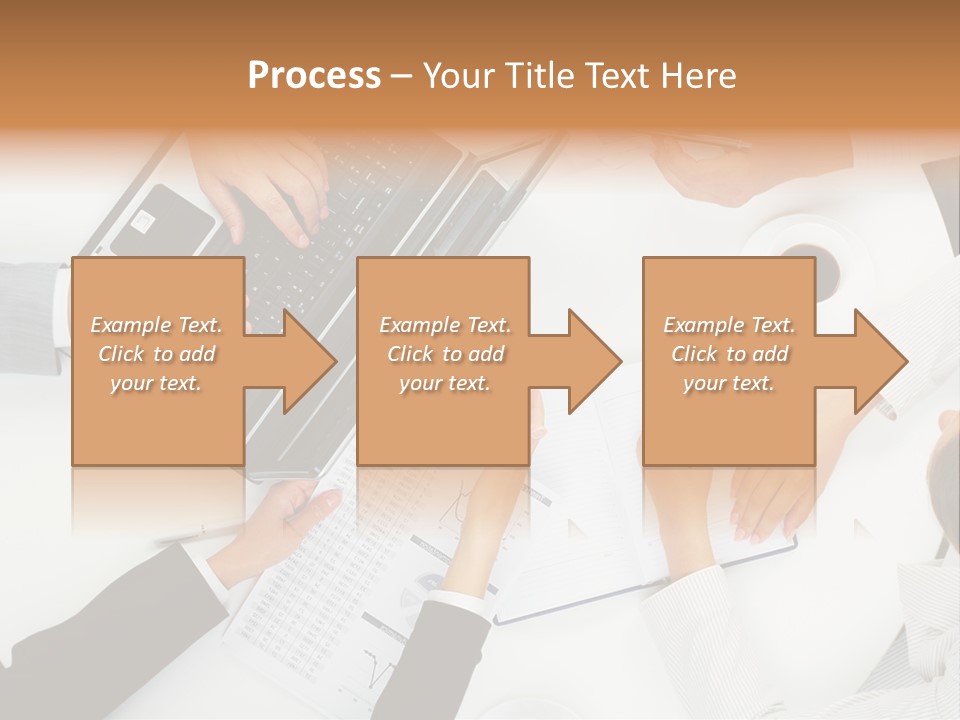 Female Holding Busy PowerPoint Template