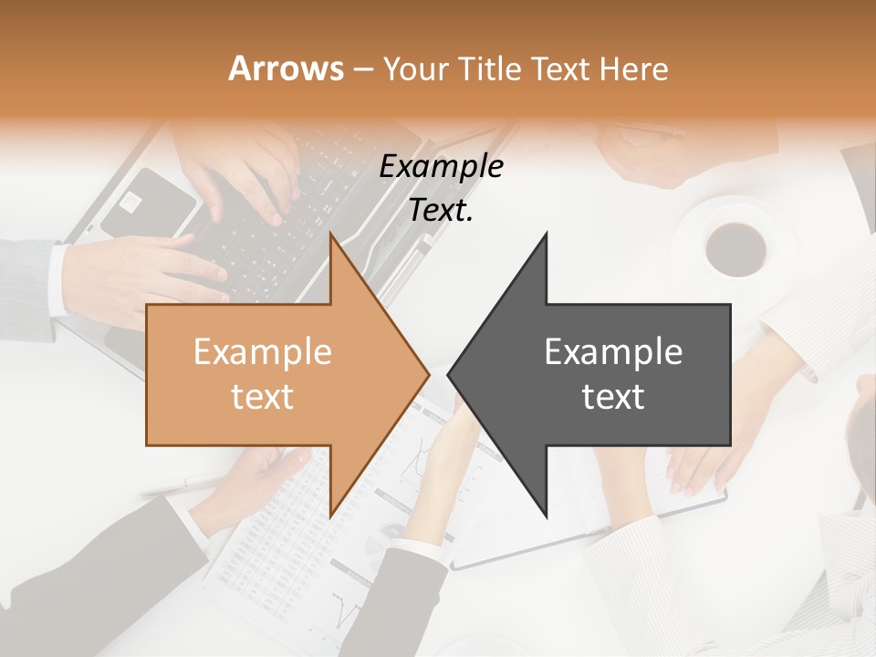 Female Holding Busy PowerPoint Template