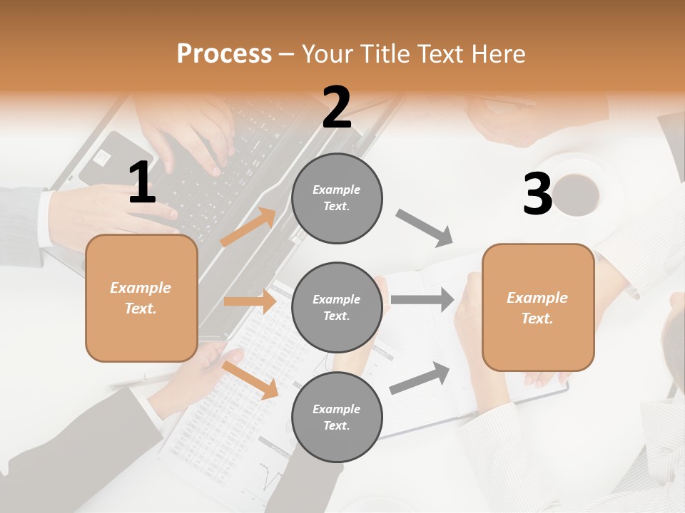 Female Holding Busy PowerPoint Template