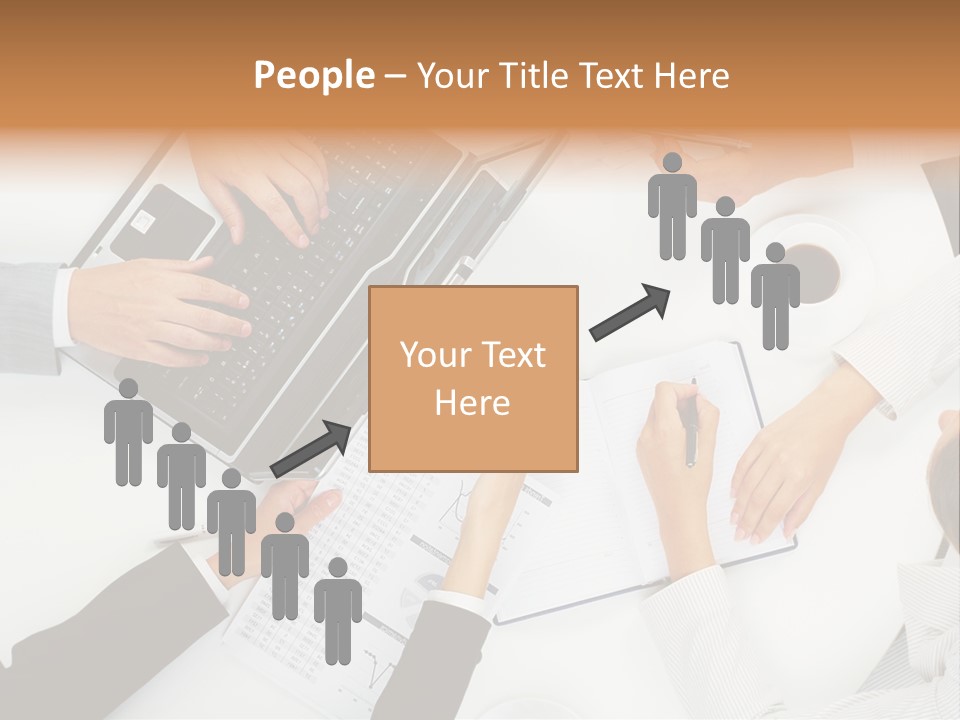 Female Holding Busy PowerPoint Template