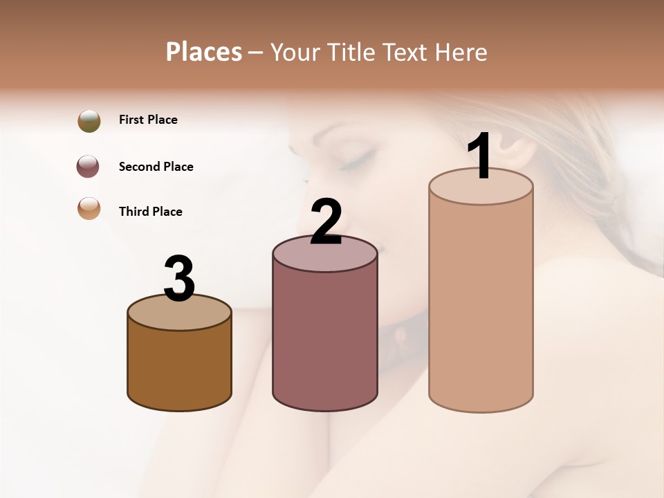 A Woman Laying In Bed With Her Eyes Closed PowerPoint Template