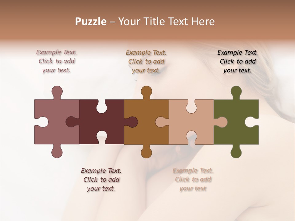 A Woman Laying In Bed With Her Eyes Closed PowerPoint Template