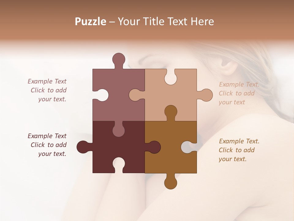 A Woman Laying In Bed With Her Eyes Closed PowerPoint Template