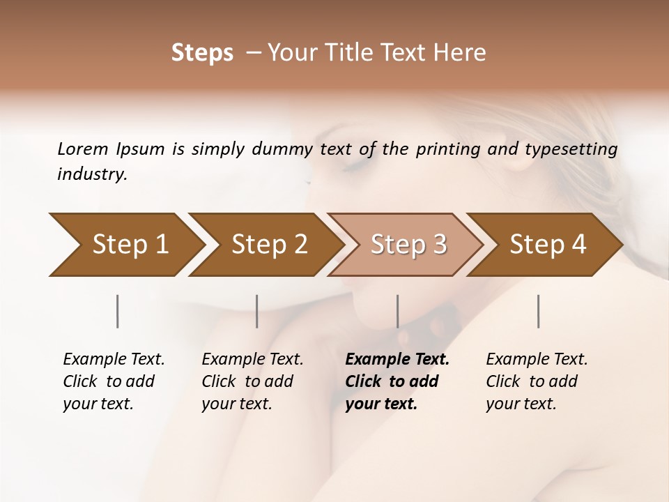 A Woman Laying In Bed With Her Eyes Closed PowerPoint Template