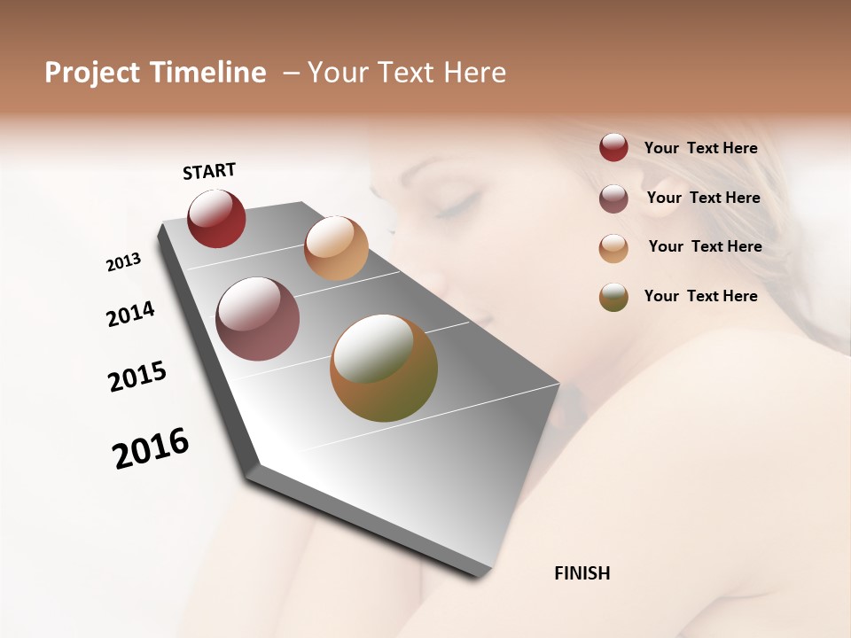 A Woman Laying In Bed With Her Eyes Closed PowerPoint Template