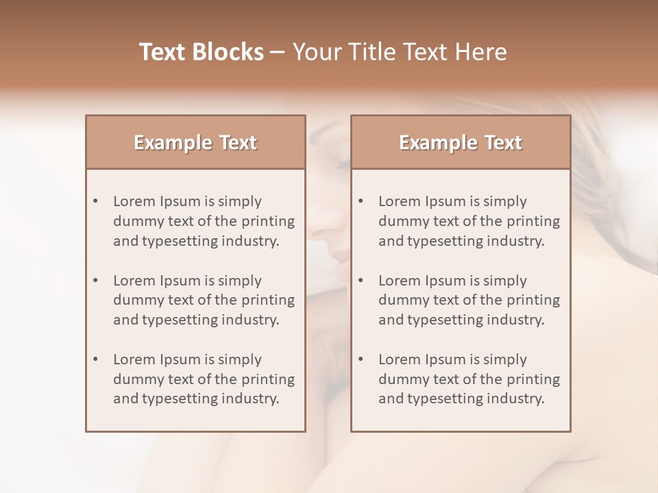 A Woman Laying In Bed With Her Eyes Closed PowerPoint Template