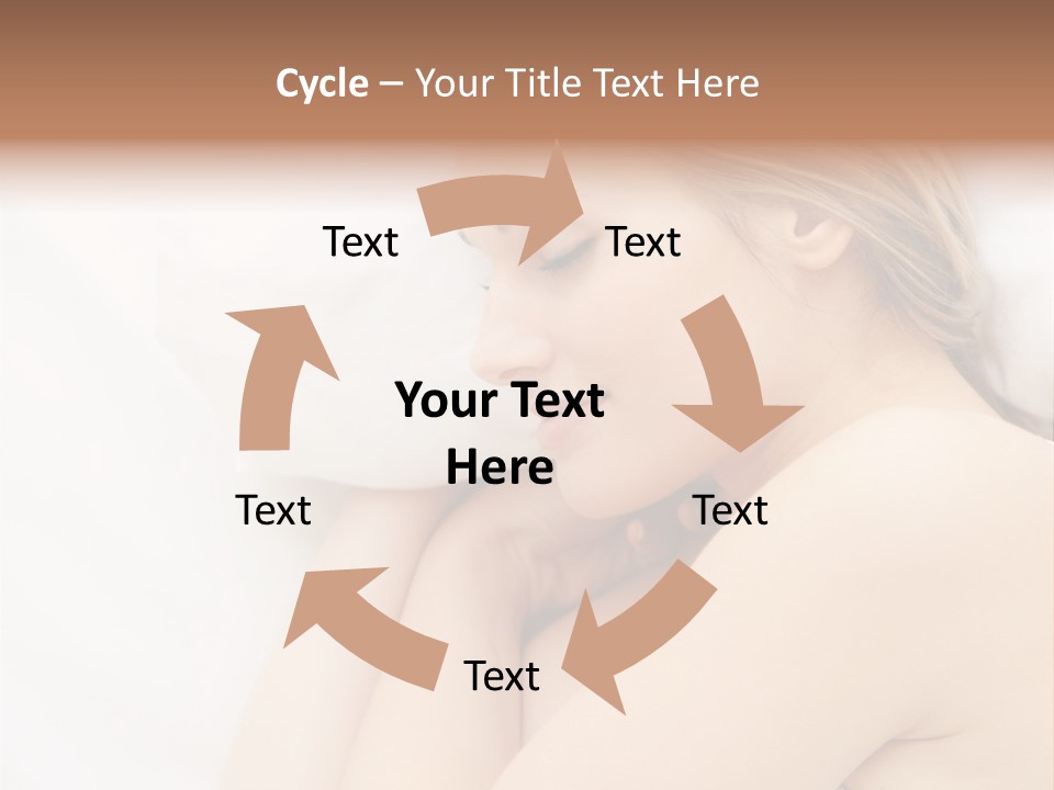 A Woman Laying In Bed With Her Eyes Closed PowerPoint Template