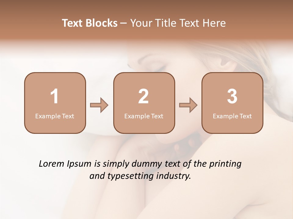 A Woman Laying In Bed With Her Eyes Closed PowerPoint Template