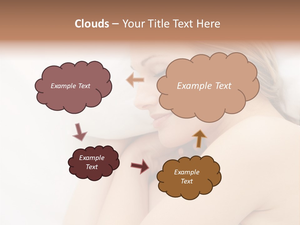 A Woman Laying In Bed With Her Eyes Closed PowerPoint Template