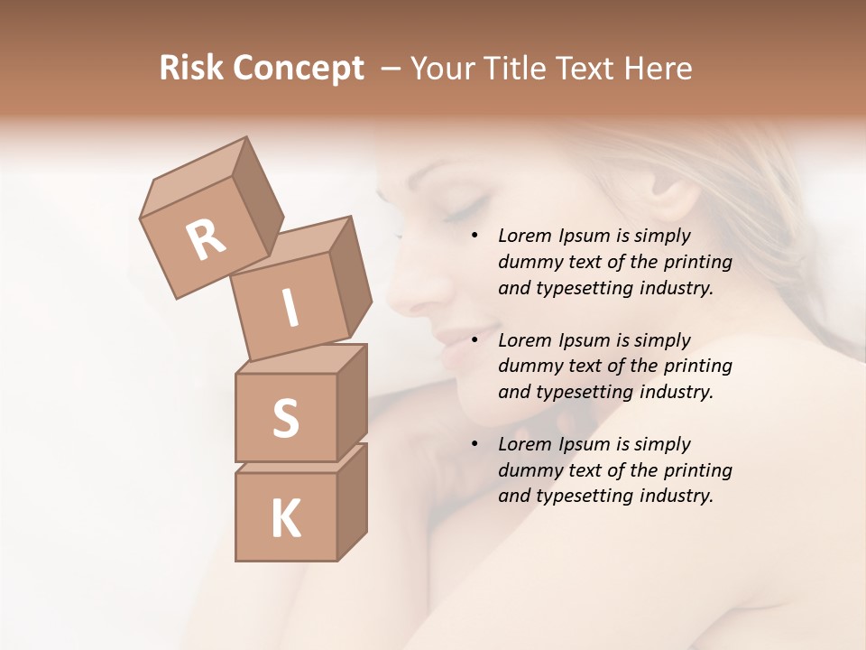 A Woman Laying In Bed With Her Eyes Closed PowerPoint Template