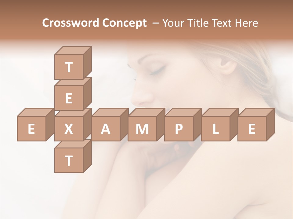 A Woman Laying In Bed With Her Eyes Closed PowerPoint Template