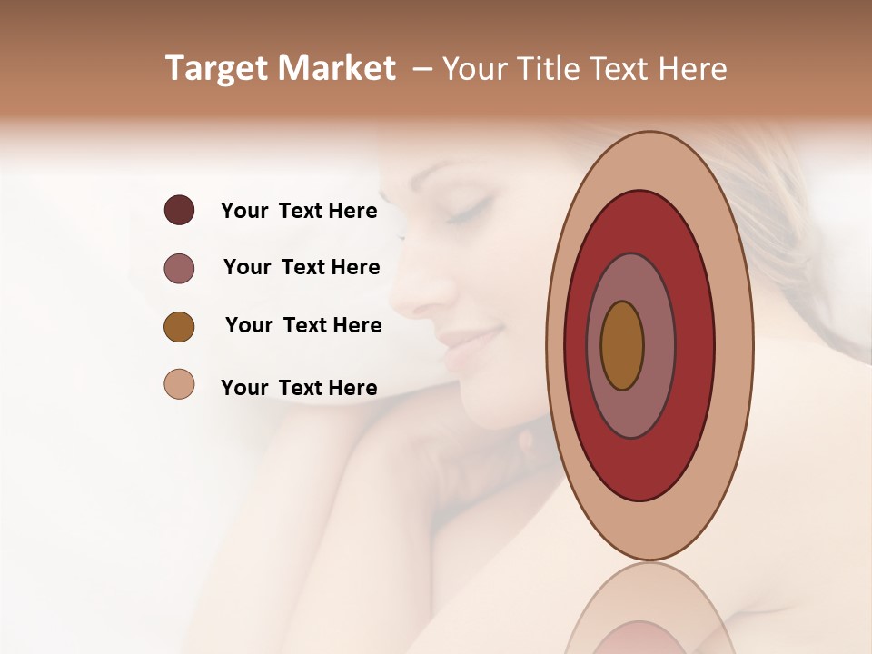 A Woman Laying In Bed With Her Eyes Closed PowerPoint Template