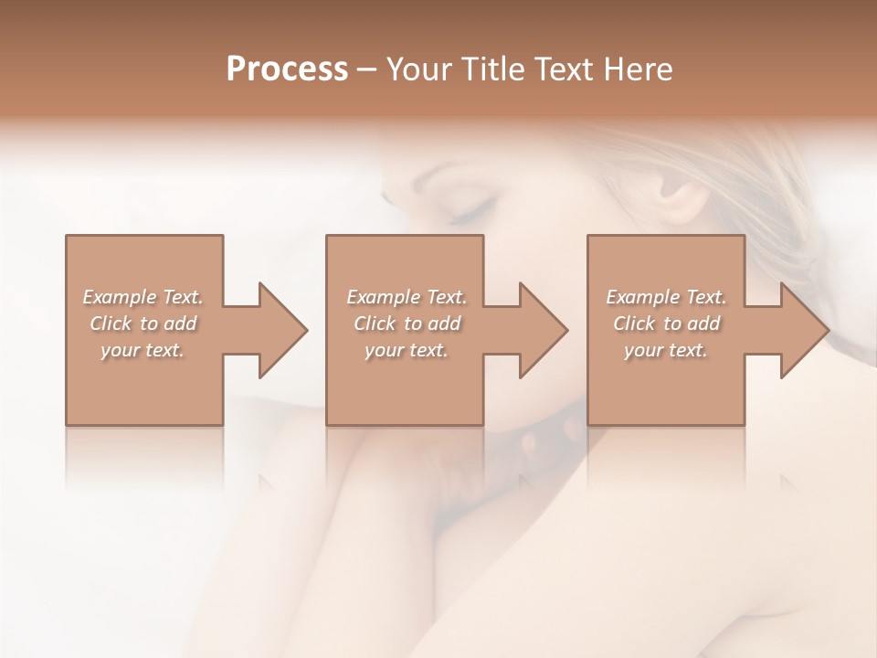 A Woman Laying In Bed With Her Eyes Closed PowerPoint Template