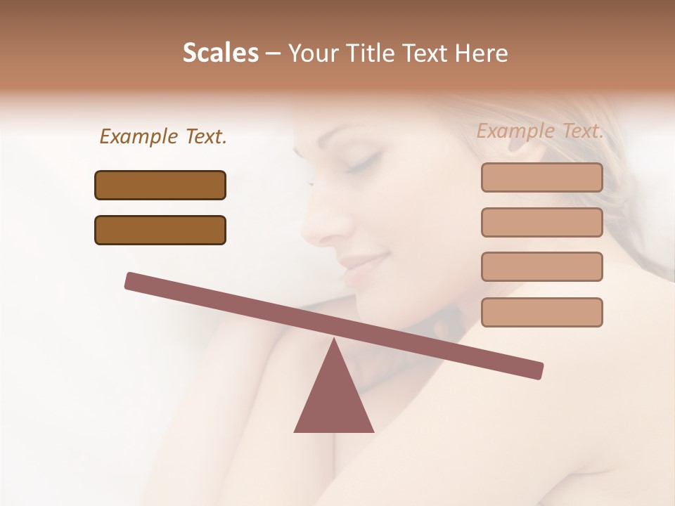 A Woman Laying In Bed With Her Eyes Closed PowerPoint Template