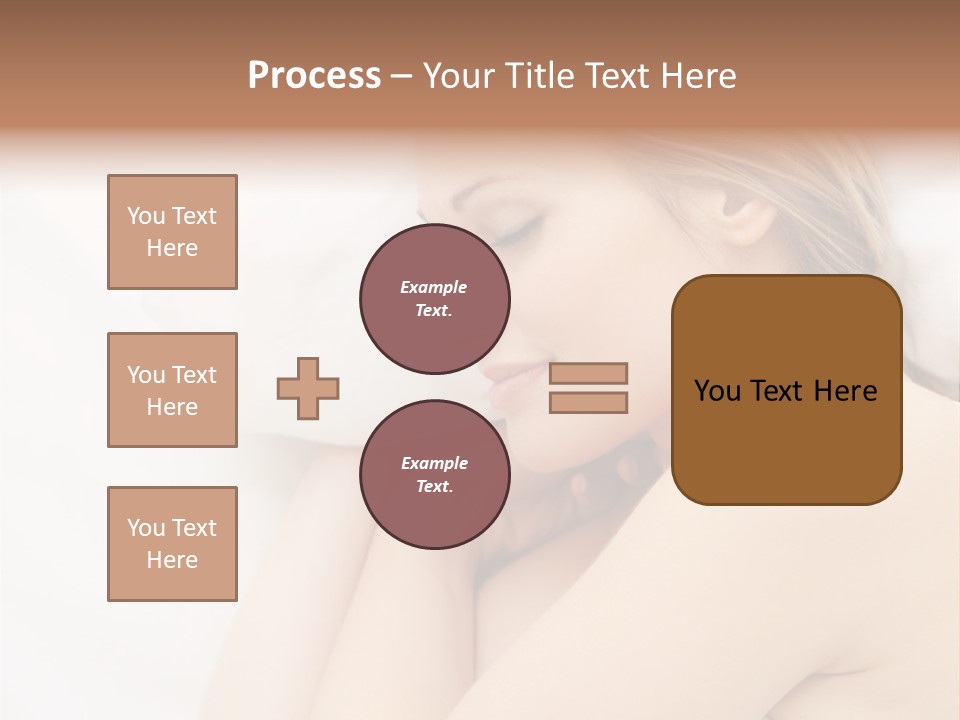 A Woman Laying In Bed With Her Eyes Closed PowerPoint Template