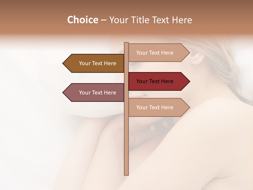 A Woman Laying In Bed With Her Eyes Closed PowerPoint Template