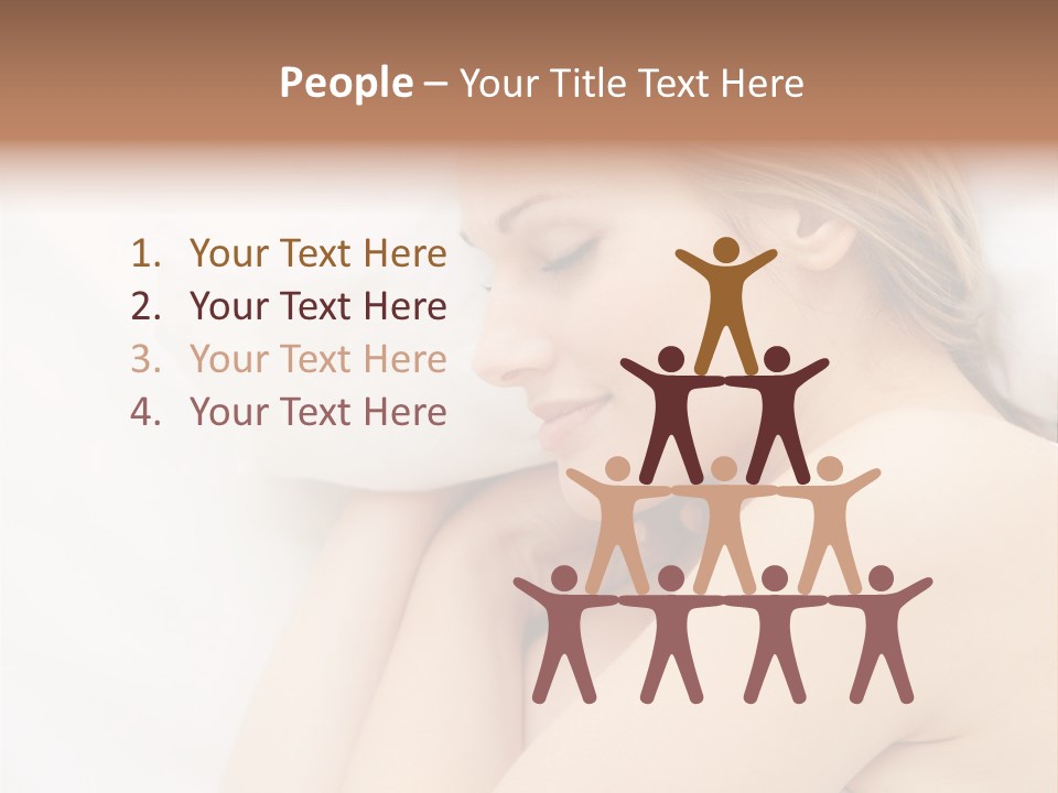 A Woman Laying In Bed With Her Eyes Closed PowerPoint Template