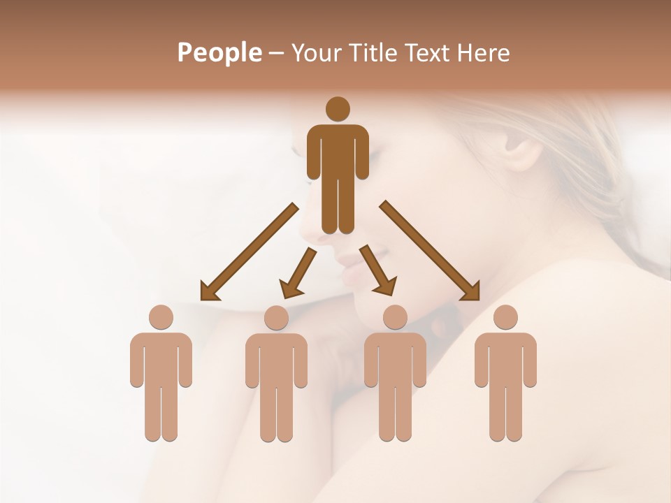 A Woman Laying In Bed With Her Eyes Closed PowerPoint Template