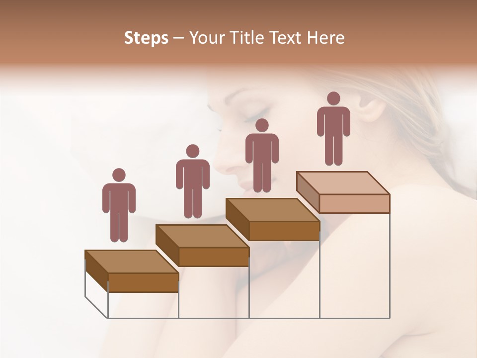 A Woman Laying In Bed With Her Eyes Closed PowerPoint Template