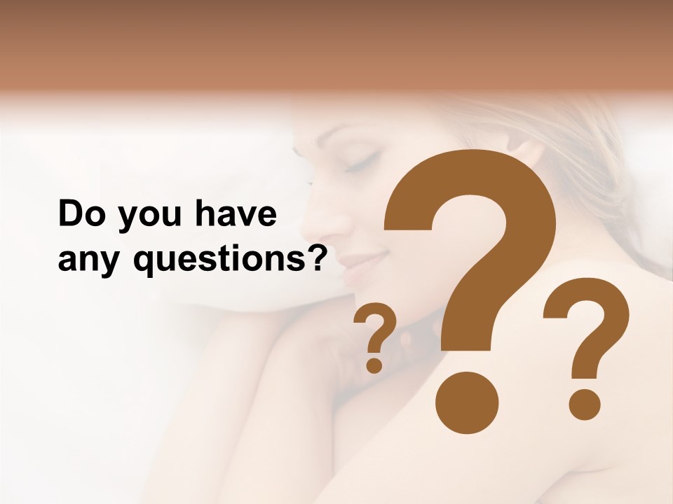 A Woman Laying In Bed With Her Eyes Closed PowerPoint Template