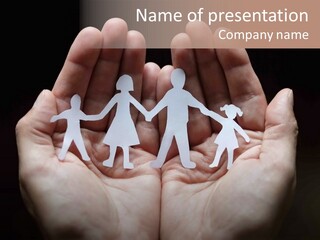 Paper Group Child PowerPoint Template