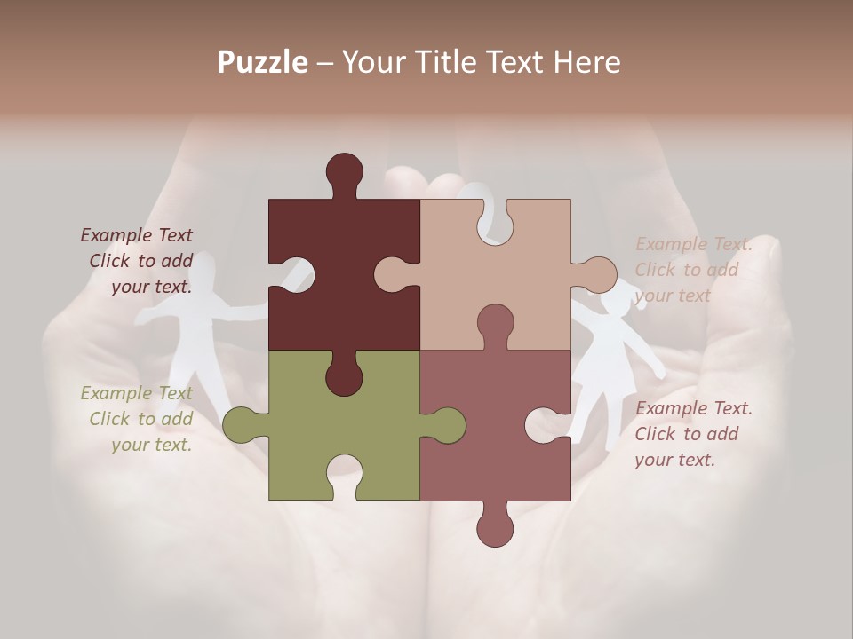 Paper Group Child PowerPoint Template